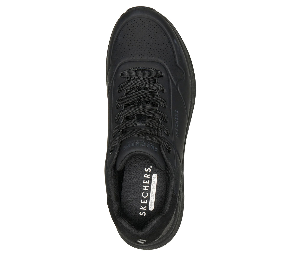 "Tenis Skechers negro con amortiguación"