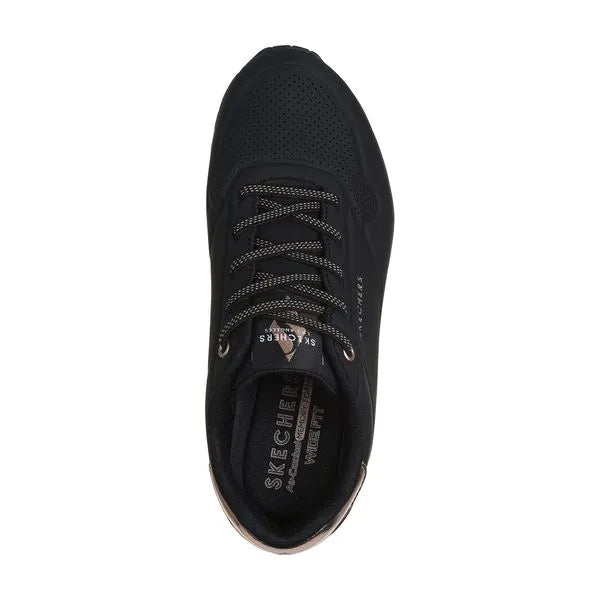 Skechers Uno Shimmer Away 155196BBK  Mujer