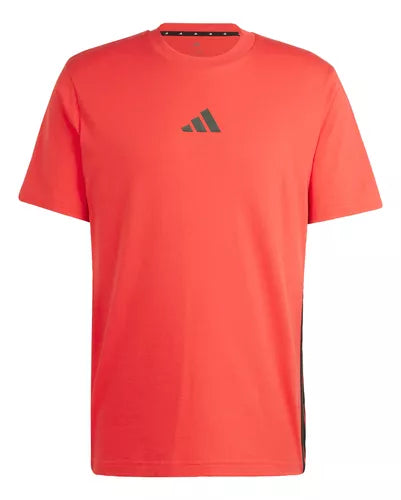 Camiseta Essentials Single Jersey 3 bandas JE6386