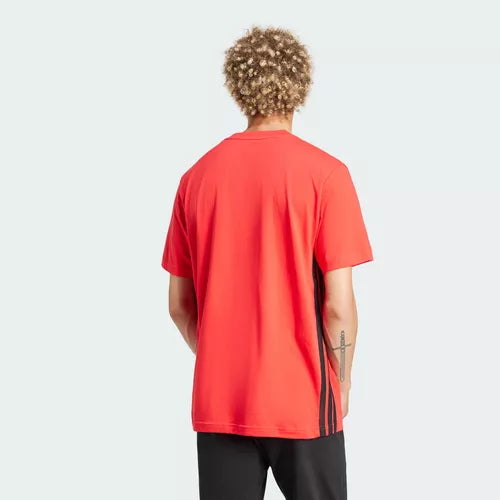 Camiseta Essentials Single Jersey 3 bandas JE6386