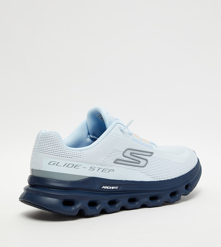 "Tenis Skechers Mujer Azul para correr"