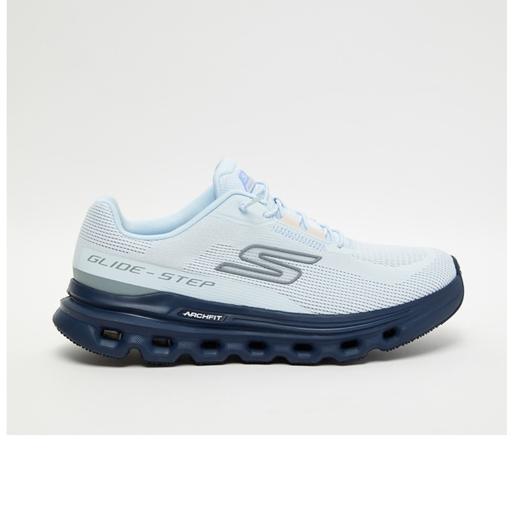 "Tenis Skechers Mujer Azul para correr"