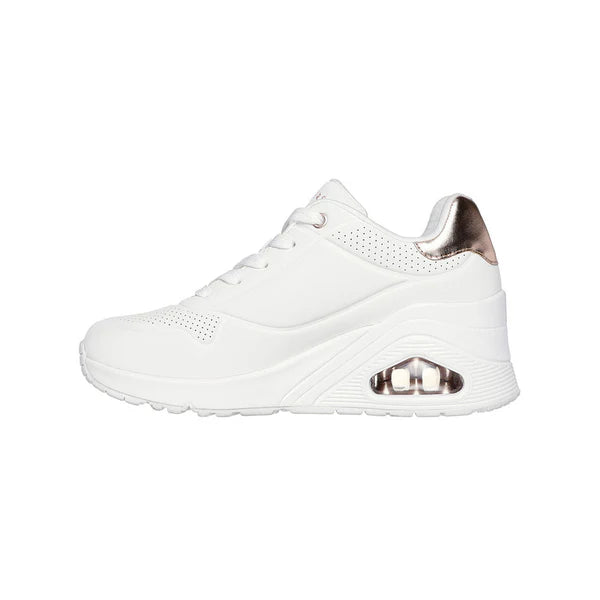Skechers Uno Wedge Hi 177520WHT Mujer