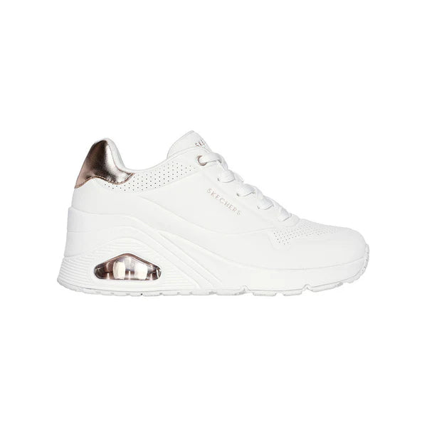 Skechers Uno Wedge Hi 177520WHT Mujer