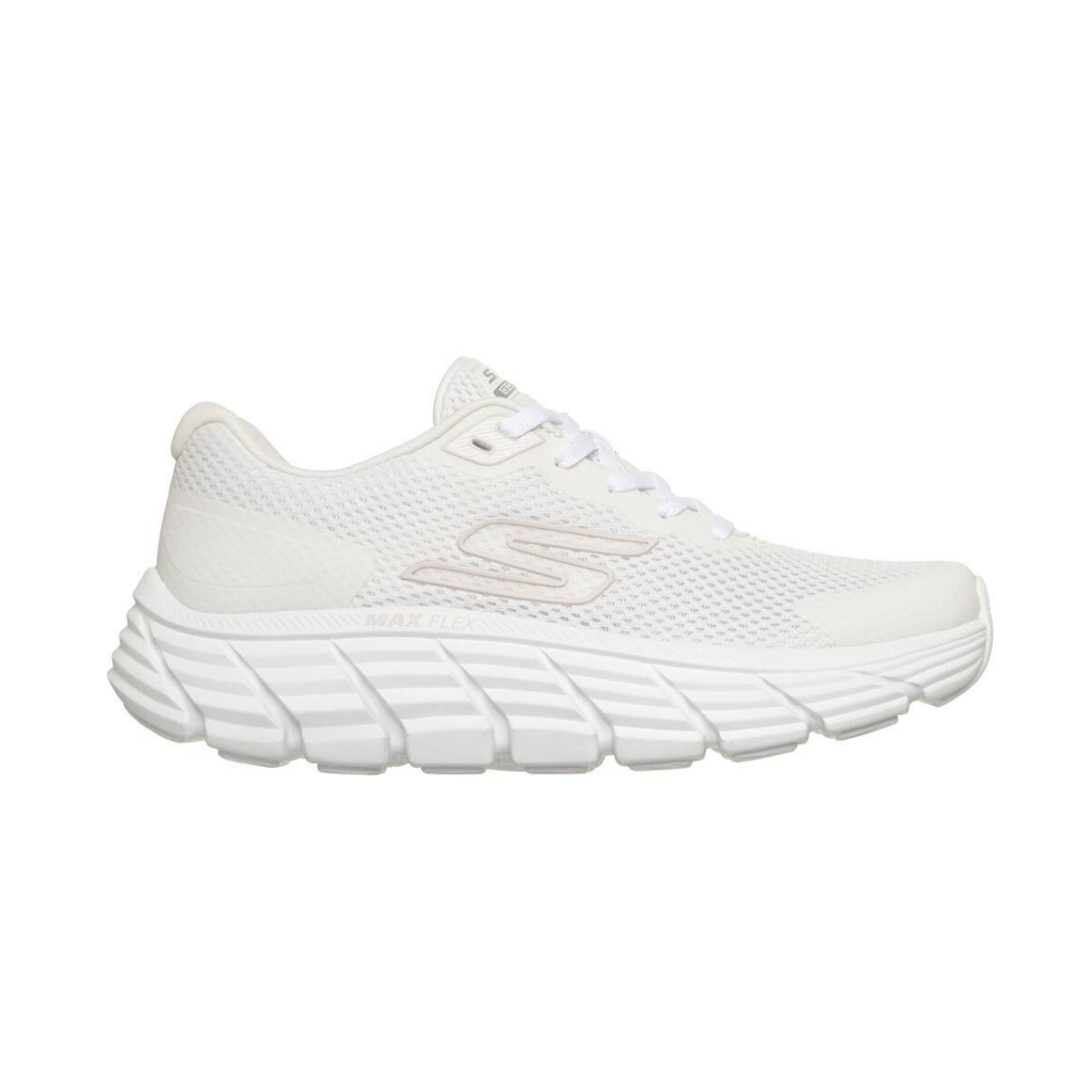 "Skechers MaxFex mujer blanco tecnología para caminar" 