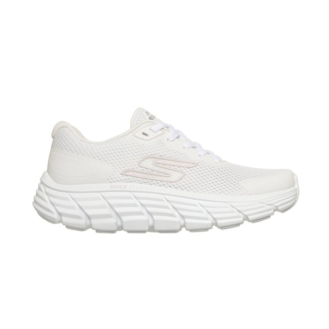 "Skechers MaxFex mujer blanco tecnología para caminar" 