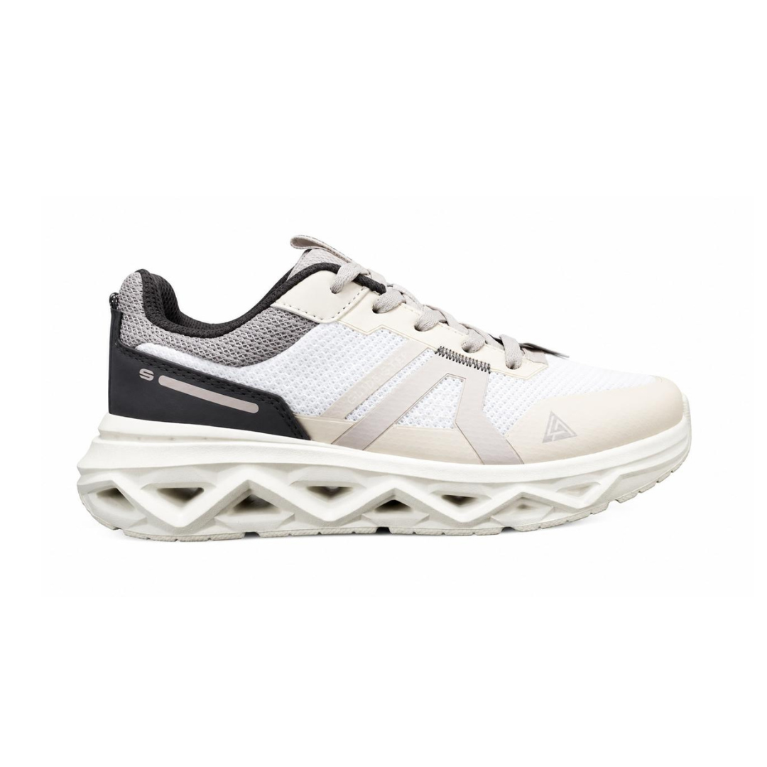 "Tenis Skechers para niños/niñas beige y blanco para el confort diario"