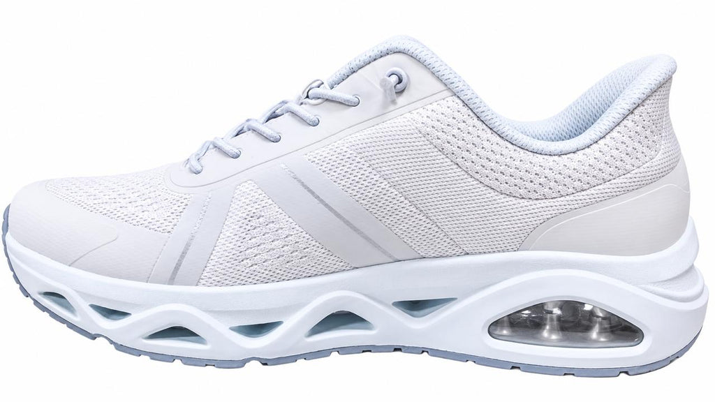 "Tenis Skechers Gris Mujer para correr"