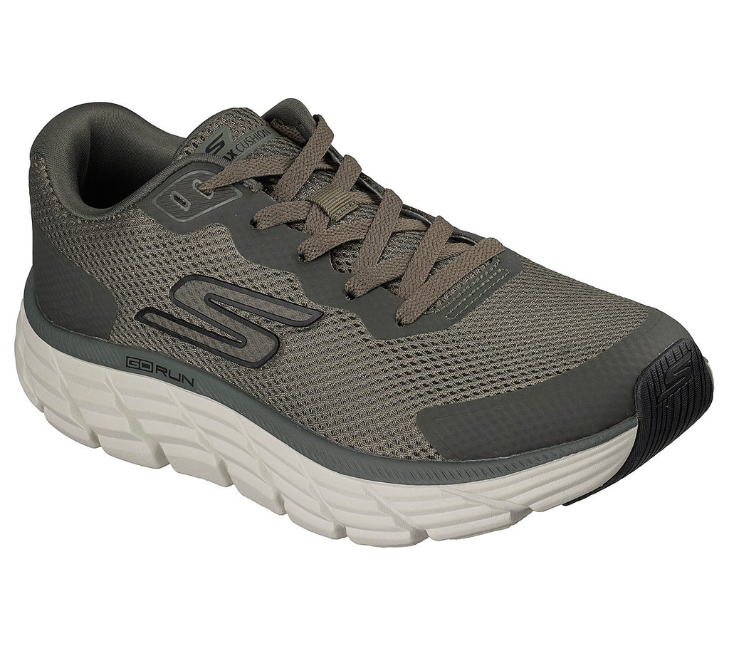 "Tenis Skechers hombre verde oliva para correr"