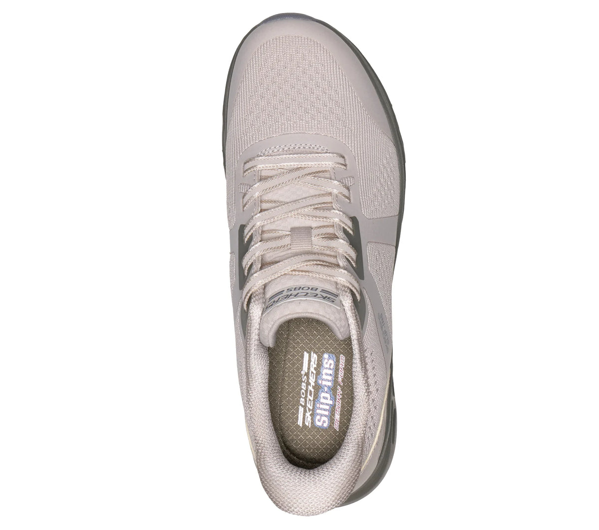 "Tenis Skechers mujer beige para caminar slipins"