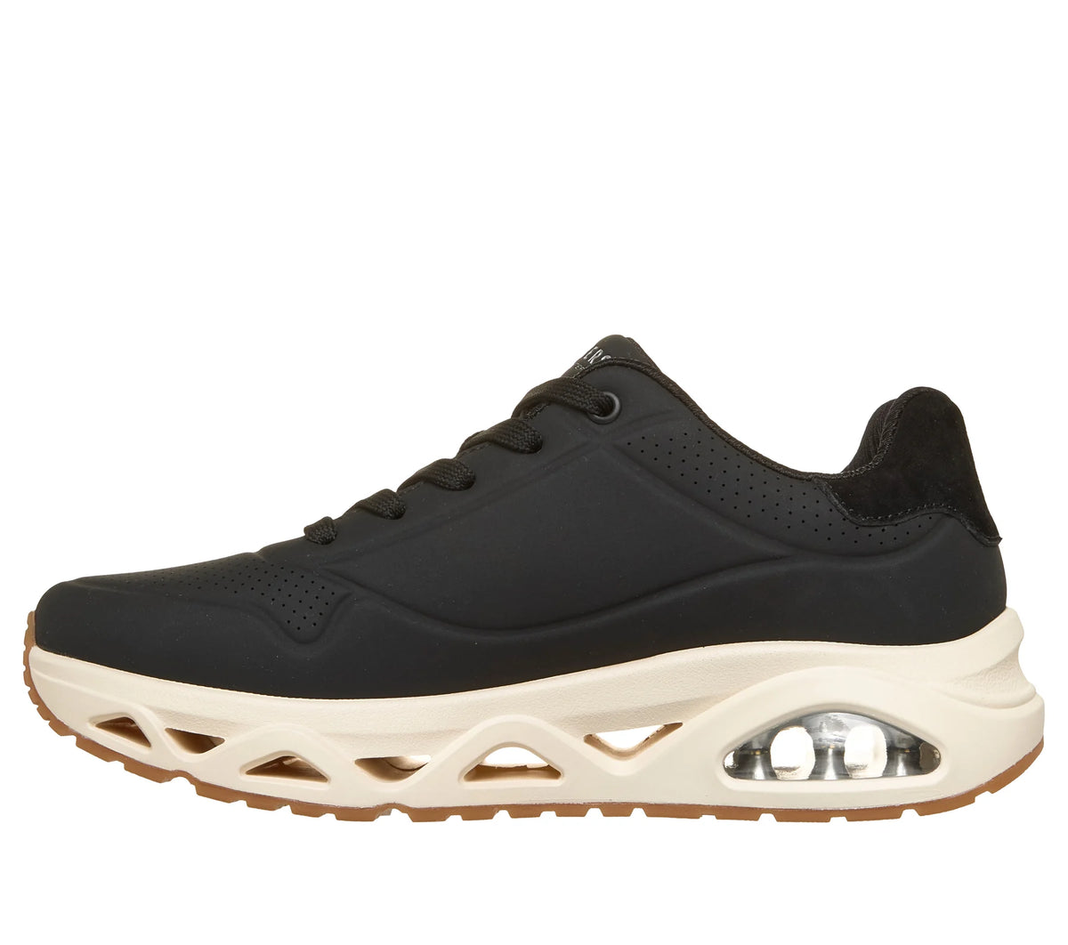 "Tenis Skechers Negro/Beige Mujer Casual"