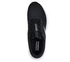 "Skechers go walk glide step hombre negro blanco para caminar amortiguación superior"