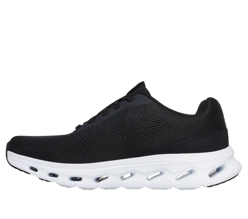 "Skechers go walk glide step hombre negro blanco para caminar amortiguación superior"