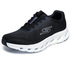 "Skechers go walk glide step hombre negro blanco para caminar amortiguación superior"