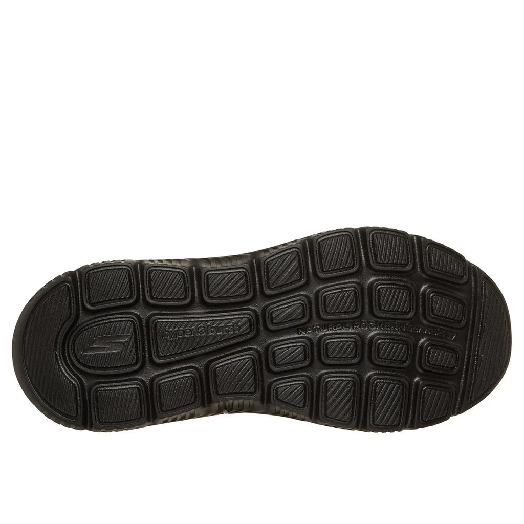 "Skechers go walk max cushioning hyper bust mujer para caminar negro"