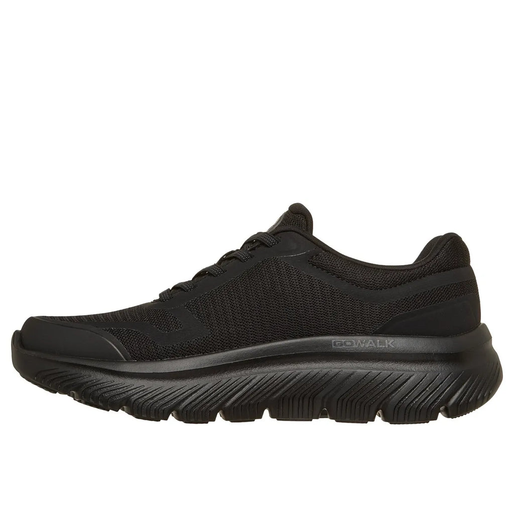 "Skechers go walk max cushioning hyper bust mujer para caminar negro"