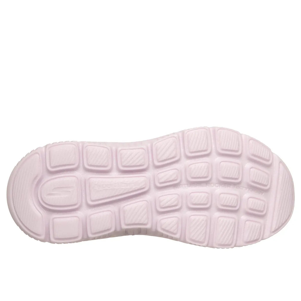 "Skechers walk go max cushionng hyper burst mujer blanco púrpura para caminar"