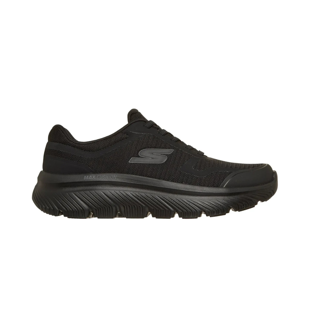 "Skechers go walk max cushioning hyper bust mujer para caminar negro"