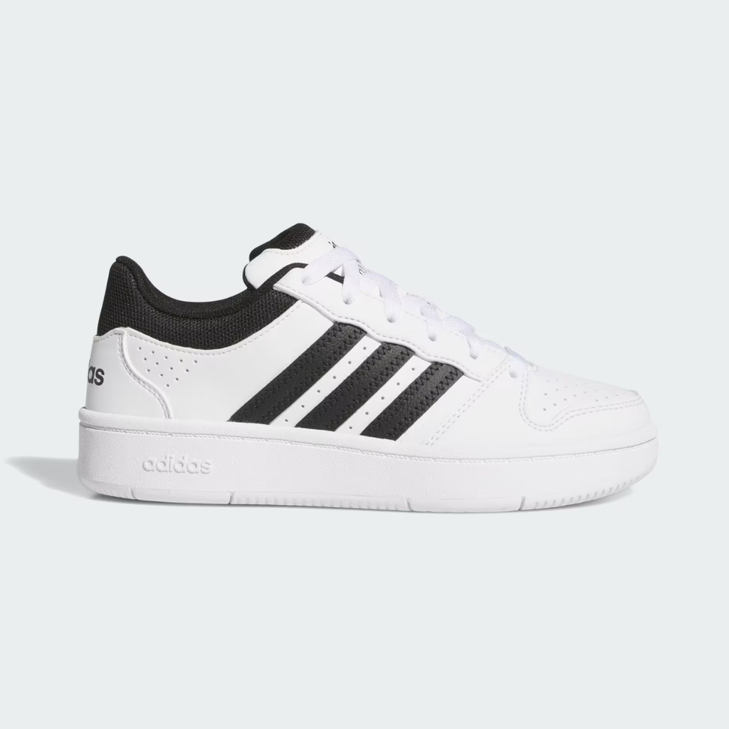 "Adidas Hoops Classic Niño Balnco 3 Rayas Casual Uso Diario"