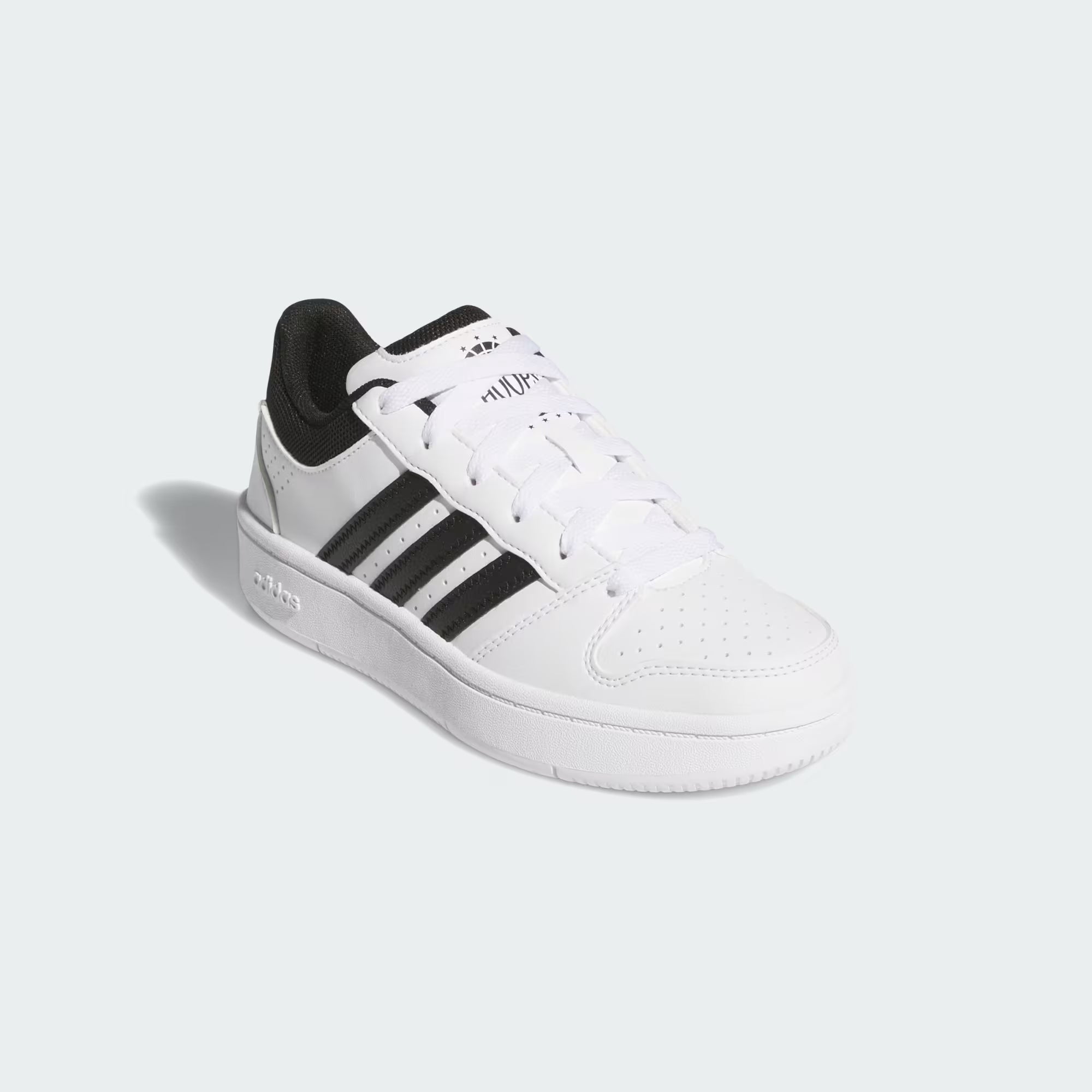 "Adidas Hoops Classic Niño Balnco 3 Rayas Casual Uso Diario"