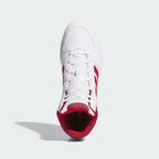 "Tenis hoops unisex blanco rojo uso diario"