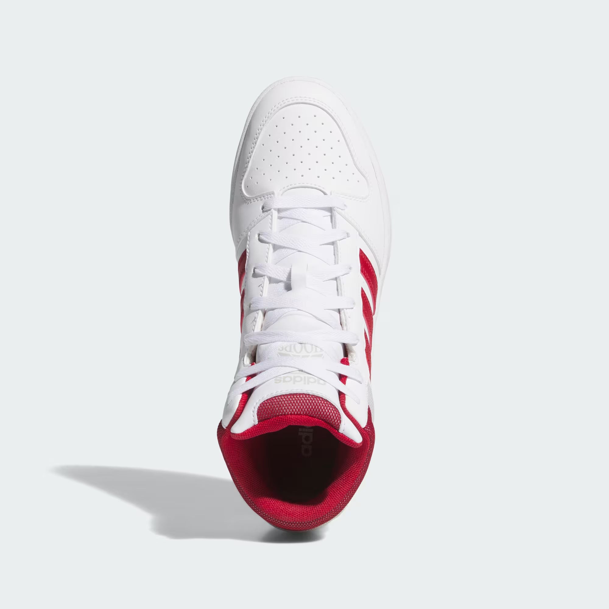 "Tenis hoops unisex blanco rojo uso diario"