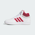 "Tenis hoops unisex blanco rojo uso diario"