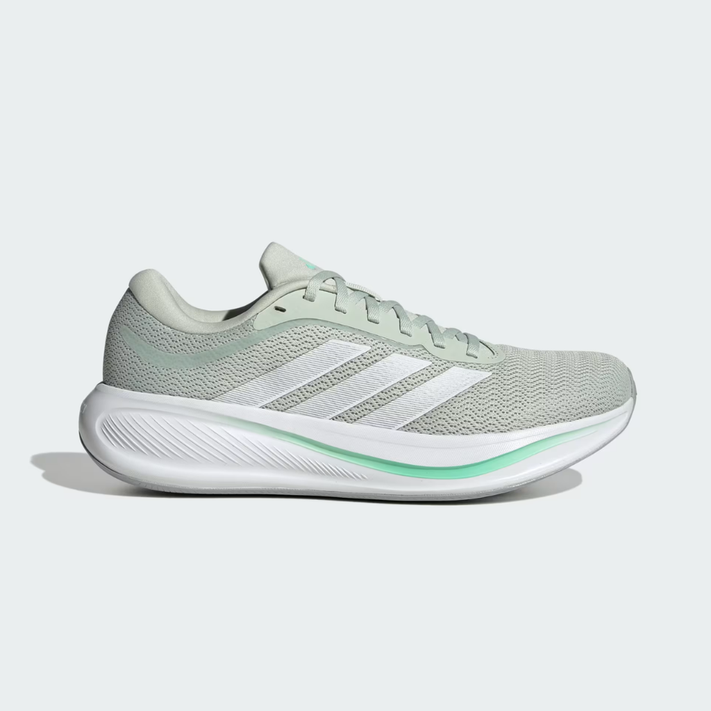 "Tenis gris verde mujer para correr"