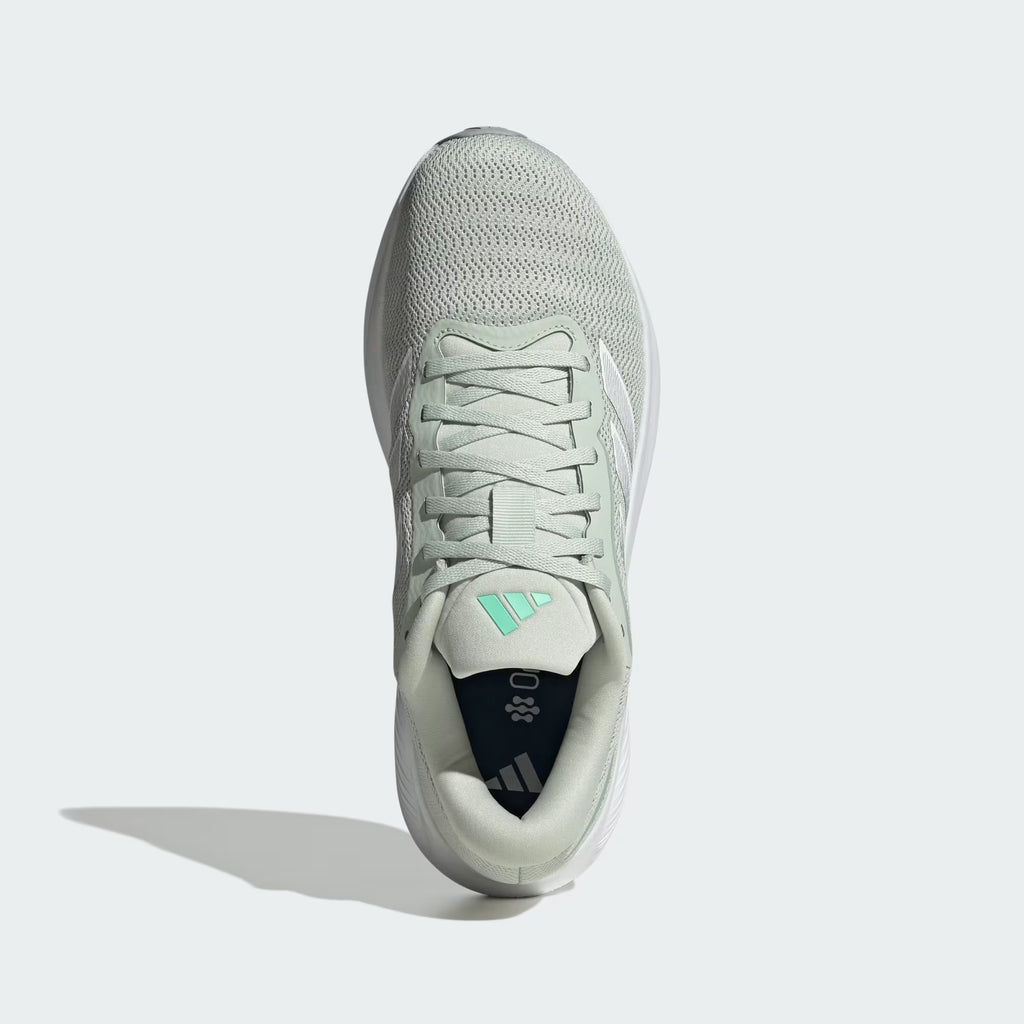 "Tenis gris verde mujer para correr"