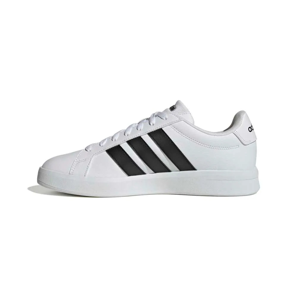 "Tenis Adidas Grand Court Base 3.0 hombre blanco casual uso diario"