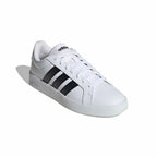 "Tenis Adidas Grand Court Base 3.0 hombre blanco casual uso diario"