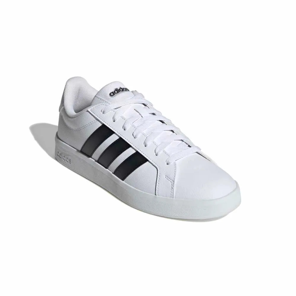"Tenis Adidas Grand Court Base 3.0 hombre blanco casual uso diario"