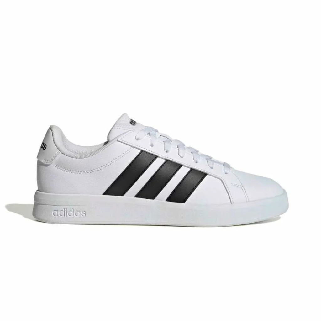 "Tenis Adidas Grand Court Base 3.0 hombre blanco casual uso diario"
