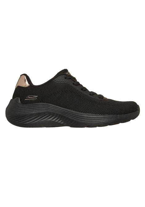 Tenis Skechers Mujer BOBS  Squad Waves Negro 117679BBK