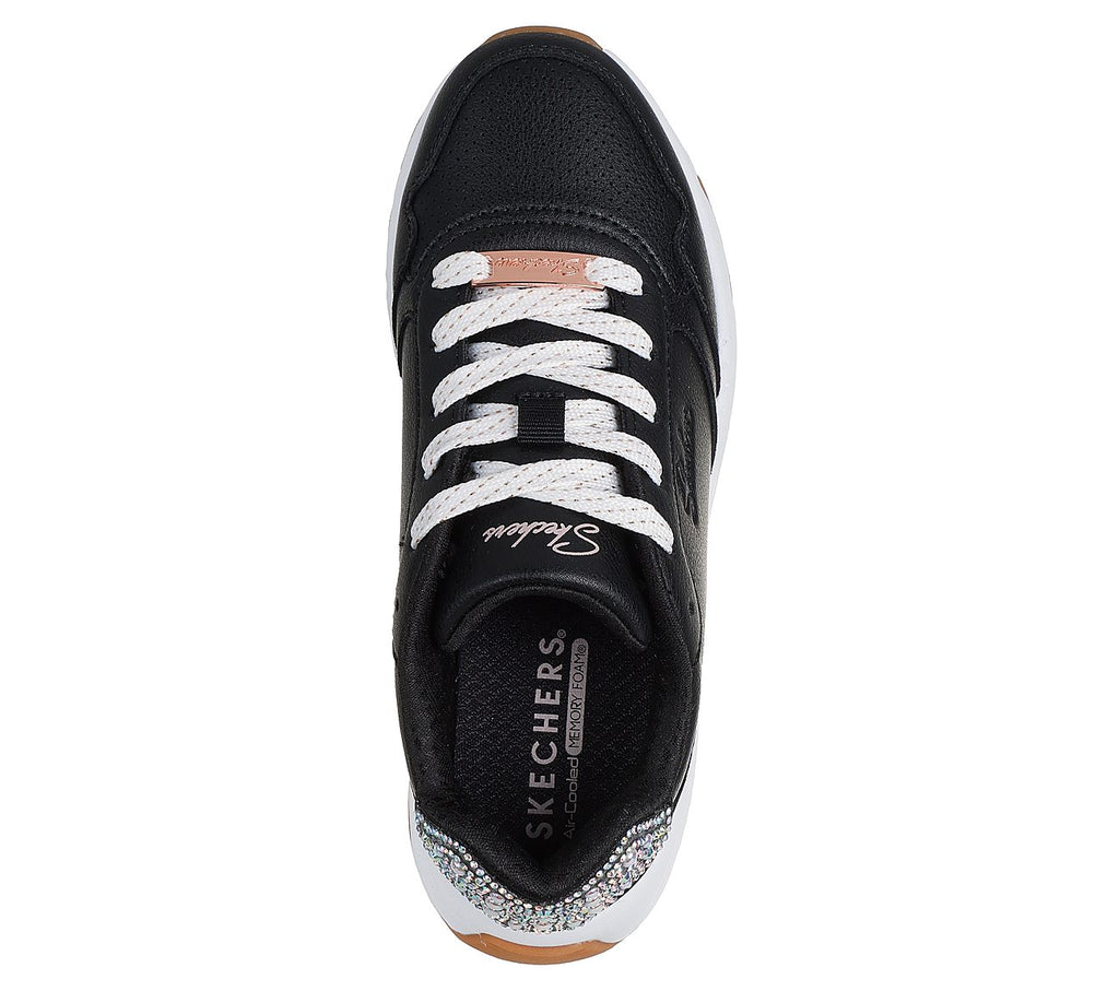 "Tenis Skechers Niña Negro Casual"