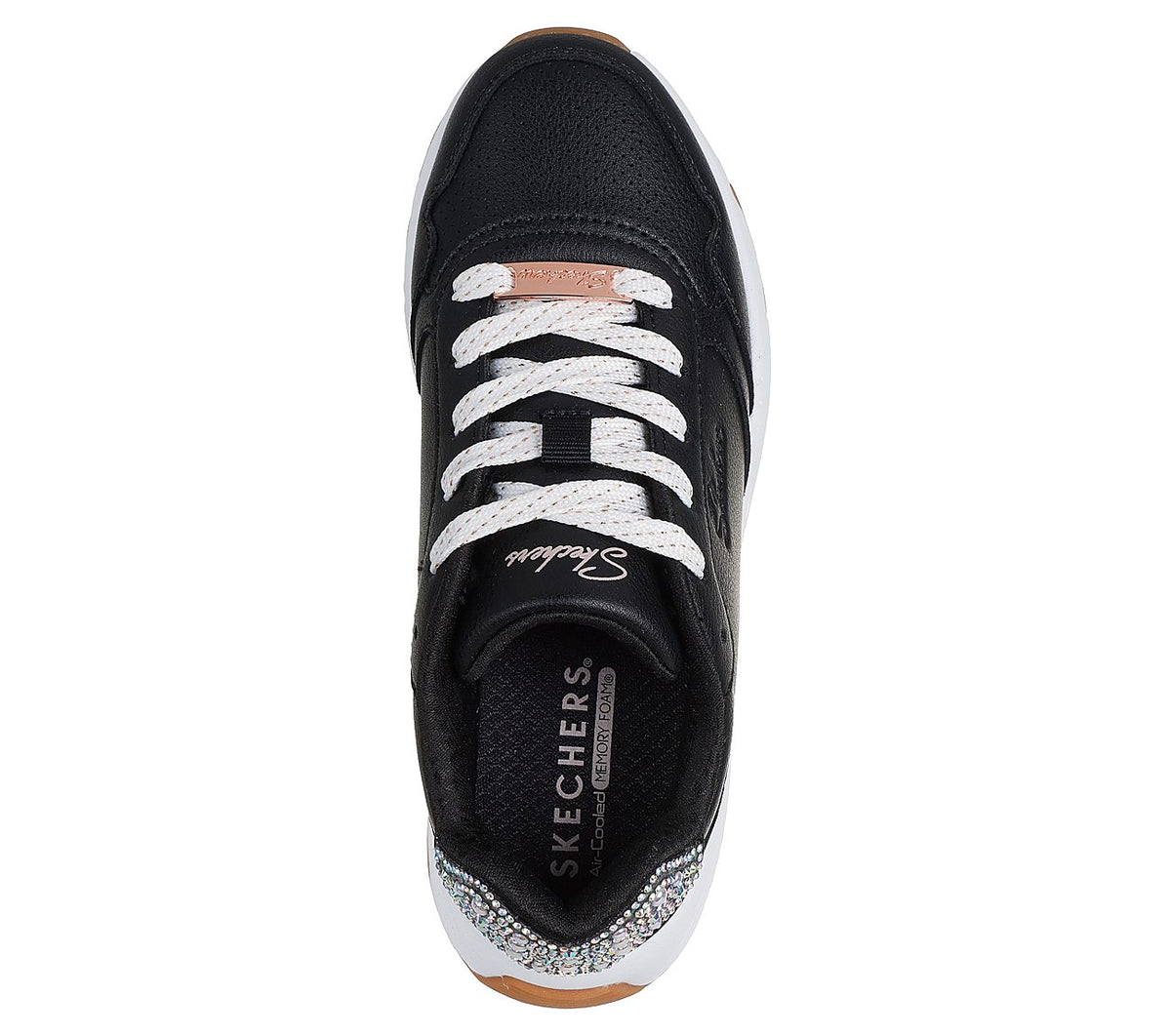 "Tenis Skechers Niña Negro Casual"