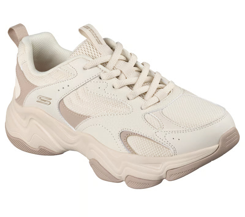 "Skechers mujer con amortiguación uso diario"