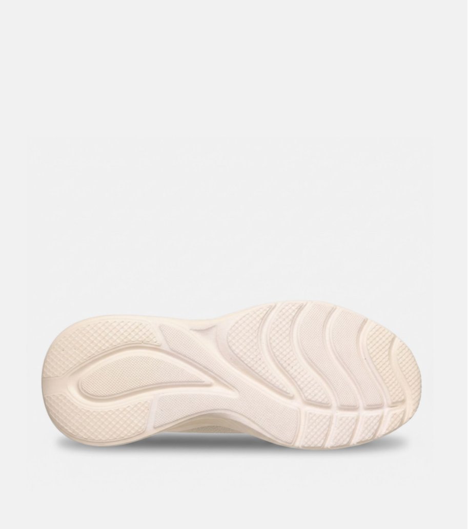 "Skechers bob sport squad waves beige blanco deportivo mujer"