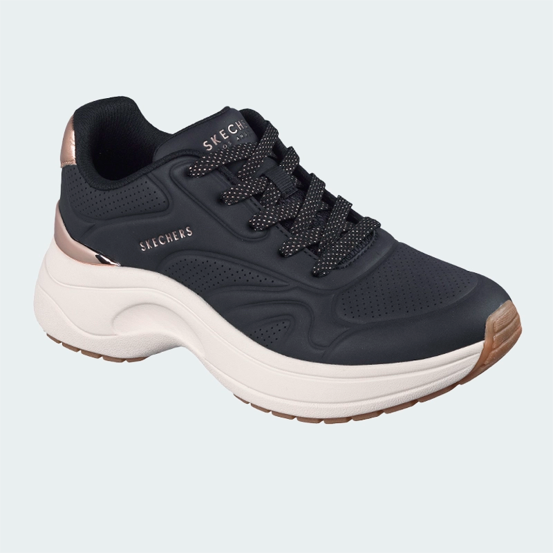 "Skechers mujer amortiguación y estabilidad uso diario"