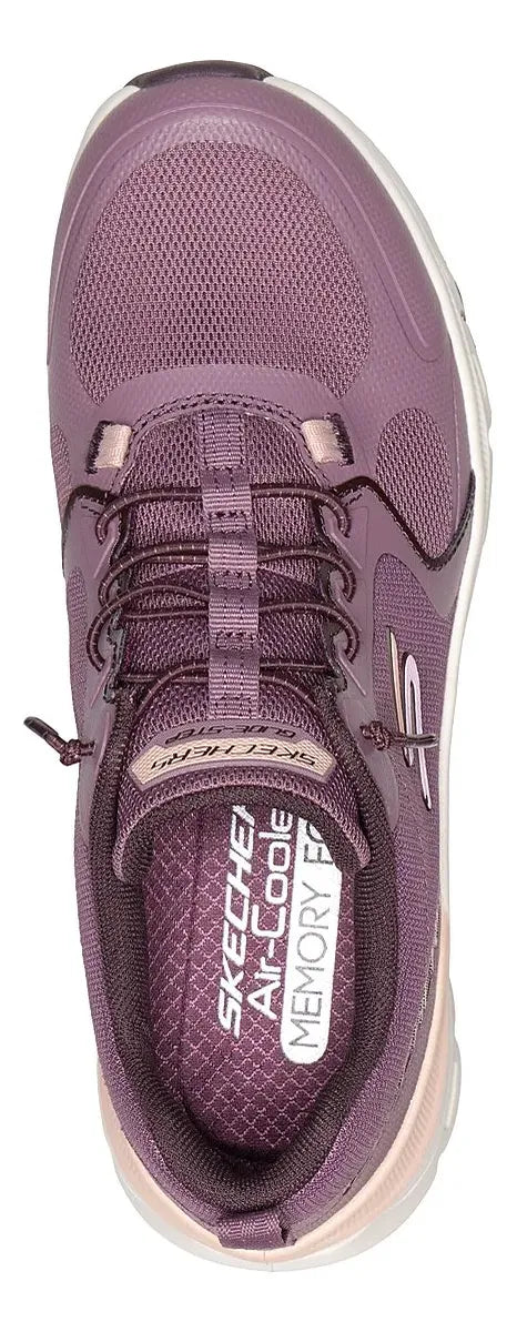 "Tenis Skechers Mujer Morado para entrenamiento"